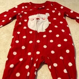 Size 18M fleece Santa pjs